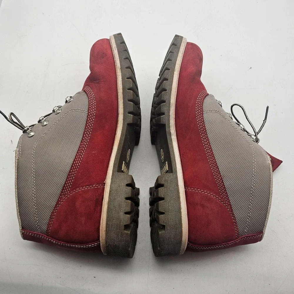 Timberland Boots Mens Size 11.5 Red Waterproof Hiking Trail Outdoor 13054